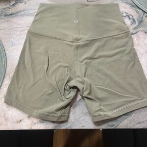 lululemon athletica Women's Sage Green Bike Shorts